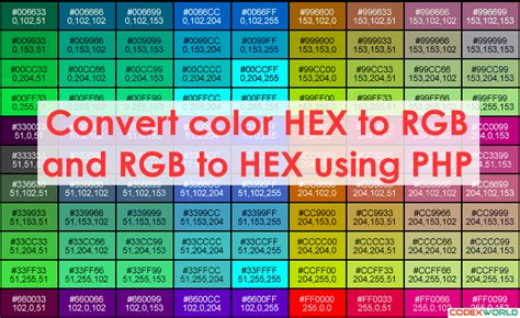 rgb to hex conversion.